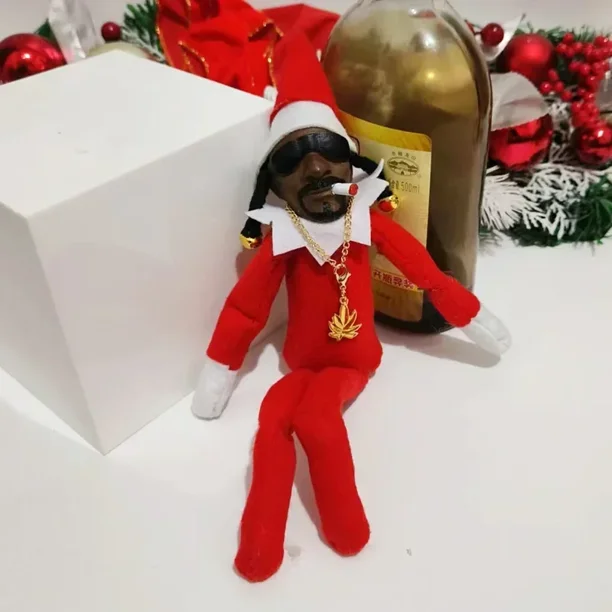 Nuevo Snoop Dogg Snoop on a Stoop muñeco elfo de Navidad juguetes de peluche de 12 pulgadas regalo de Navidad para niños