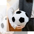 thumbnail image 6 of Soft and Fluffy Soccer Plush Ball Pillow Durable Soccer Pillow with Fine Stitches Stuffed Throw Pillow for Home Decor Suitable as Gifts to Boys&kids 9" X 9", 6 of 6