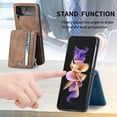 thumbnail image 6 of Dteck Galaxy Z Flip 4 Wallet Case with Card Holder【2 in 1 Detachable】【Zipper Wallet】, Slim Fit Retro PU Leather Protective Flip Phone Cover for Samsung Galaxy Z Flip 4 5G 2022, Brown, 6 of 12