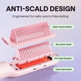 thumbnail image 6 of Wavytalk Ionic Hair Straightener Brush, Anti-Scald Ceramic Straightener Comb with LED Display for Super Smooth Hair, Pink, 6 of 7