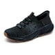 thumbnail image 1 of Zapatillas Skechers Edgeride Raygo para hombre, sin cordones, manos libres, color negro/negro, 7,5 X de ancho, 1 of 3