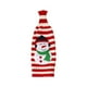 thumbnail image 2 of Cubierta de botella de vino Advancent Navidad Santa Claus Tejido elástico Raya Decoración de ropa, 2 of 6