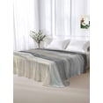 thumbnail image 6 of Grey Coastal Flat Sheets Only Queen Size, Soft Breathable Bed Top Sheets for Mattress, Summer Beach Nautical Abstract Art Luxury Bedding Flat Sheets for Home Hotel Bedroom Bed Protection, 6 of 9