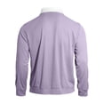 thumbnail image 6 of XIAOCHA Waffle Knit Quarter Zip Polo For Men Oversized Long Sleeve Contrast Collar Polo Tops Comfy Casual Office Wear Polos, 6 of 6