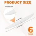 thumbnail image 2 of 6pcs Car Door Edge Guards Protectors Silicone Side Door Edge Trim Strip White, 2 of 7