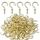 thumbnail image 1 of Aylifu Ganchos De Tornillo Para Techo 100 Piezas Ganchos Para Tazas De 3/4 Pulgada Ganchos Atornillados Para Colgar Plantas Taza Taza Dorada, 1 of 5