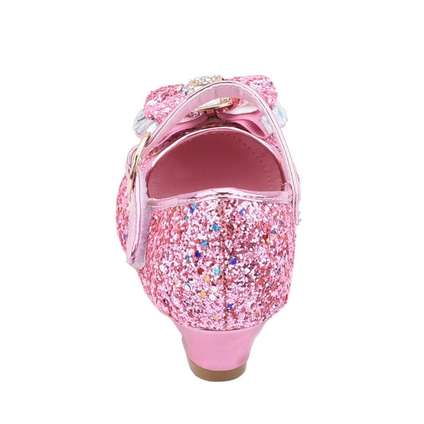 Chaussures Princesse à Paillettes Pour Fille – Sandales Fermées, Semelle Antidérapante, Apprentissage Marche