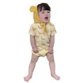 thumbnail image 3 of NOKIO Children'S Summer Jumpsuit, Baby Summer Romper, Baby Girls Romper Girls Short Sleeve Cartoon Fruits Prints Romper Bodysuits With Hat Outfits Stylish And Practical Baby Bodysuit, 3 of 9