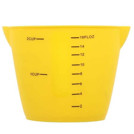 

1pc Chic Graduated Cups Silicone Kitchen Baking Measuring Jugs with Scale