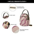 thumbnail image 4 of FORMRS Crossbody Bag for Women Shoulder Cell Phone Purse with Zipper, Pink Brown Pattern, 4 of 7