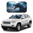 thumbnail image 4 of Bingfone Blue Thunder Storm Dragon Car Windshield Sunshade,Sun Foldable Sun Shield Sun Visor for Car - Small, 4 of 8