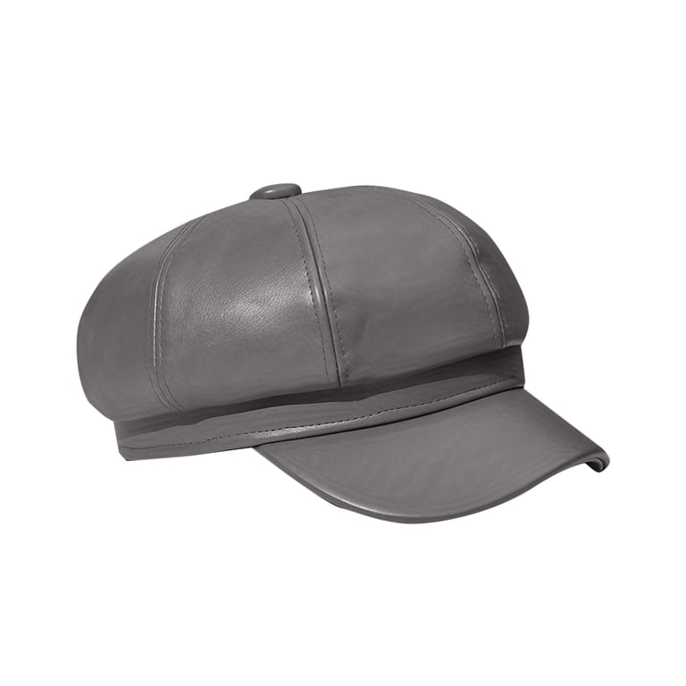 Leather Newsboy Cabbie Winter Hat For Women Beret Hat Hat  display picture 1