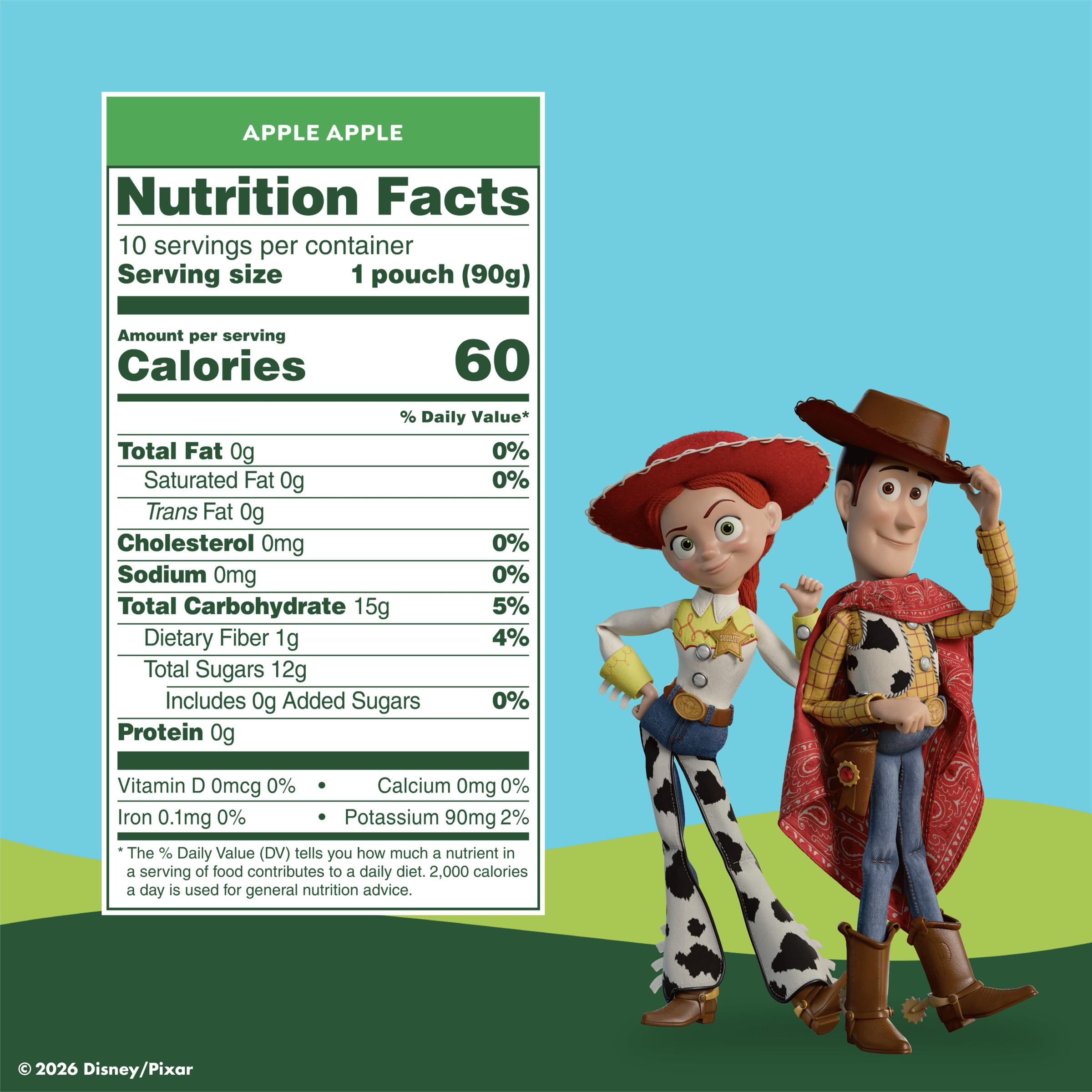 GoGo squeeZ  Toy Story 5  No Sugar Added  Apple Applesauce Pouches, 3.2 oz (10 Pack)