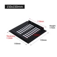 thumbnail image 1 of Goodhd 150mm Aluminium Rectangular Cabinet Wardrobe Air Vent Grille Ventilation-Cover, 1 of 6