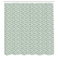 thumbnail image 3 of Ambesonne Jasmine Shower Curtain, Simple Petals Pastel Nature, 69"Wx75"L, Green Pale Teal, 3 of 5