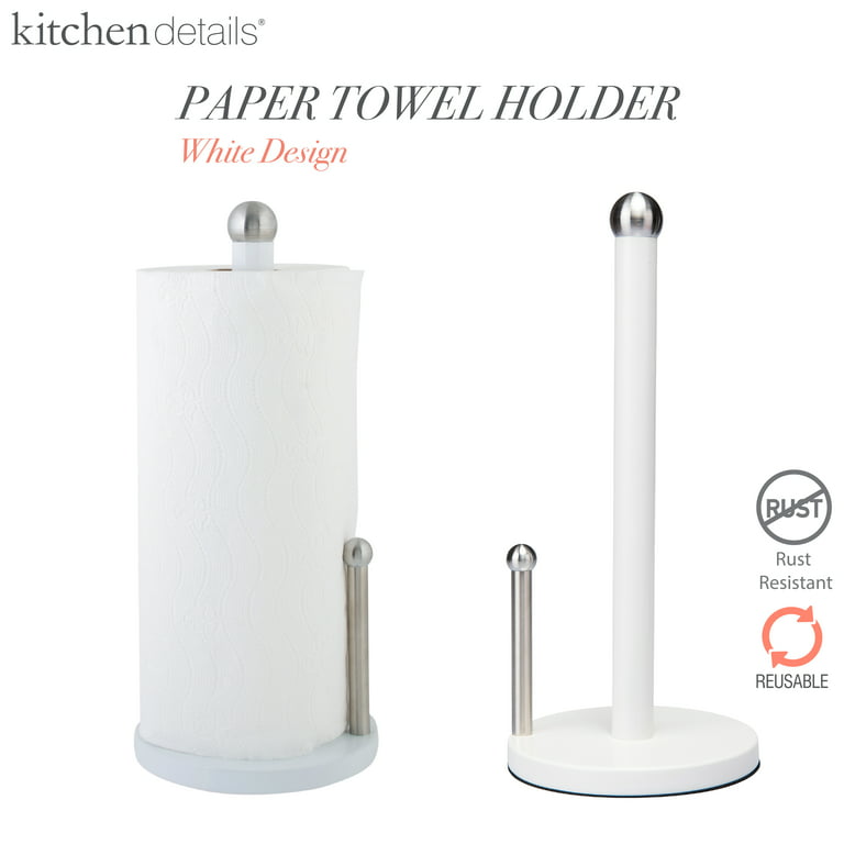 White Paper Towel Holder Kitchen - Punch-free Paper Towel Holder Stainless  Steel - Aliexpress