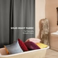 thumbnail image 6 of Deconovo Thermal Insulted Room Darkening Curtains Pack of 2, Grommet Curtain Panels for Bedroom, 42x45 inch Light Gray, 6 of 13