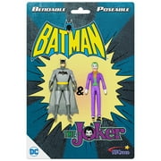 NJ Croce DC Comics Batman & The Joker Action Figure 3" Bendable Pair