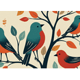 thumbnail image 3 of Autumn Themed Banner with Colorful Birds and Leaves Backdrop Party Decorations Background for Fall Festivals Thanksgiving Celebrations Family Gatherings Photo Props, 3 of 7