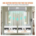 thumbnail image 4 of 36" Indoor Air Curtain Super Power 2 Speeds 1200CFM, Wall Mounted Air Curtains for Doors, Indoor Over Door Fan with Heavy Duty Limit , Easy-Install 110V Unheated, 4 of 7