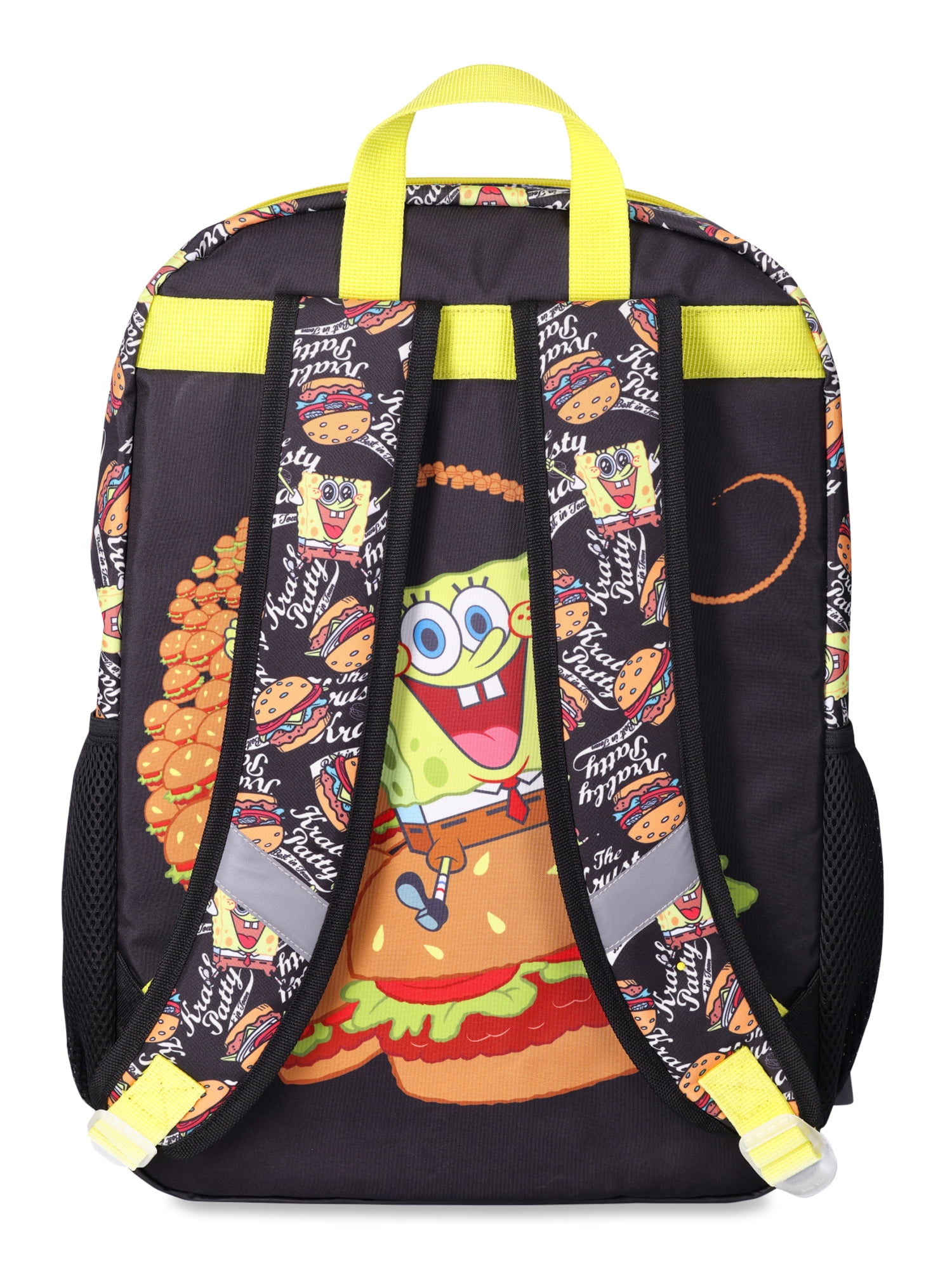 SpongeBob SquarePants Krabby Patty 17 Backpack Yellow Walmart