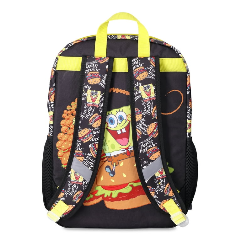 SpongeBob SquarePants Krabby Patty 17 Backpack Yellow Walmart