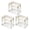 White-3pc, variant on Black Oversized Transparent PVC Storage Bins Set of 3, Stable Durable Zipper Storage Cases for Family Moving Work and Outdoor Camping Item Arrangement