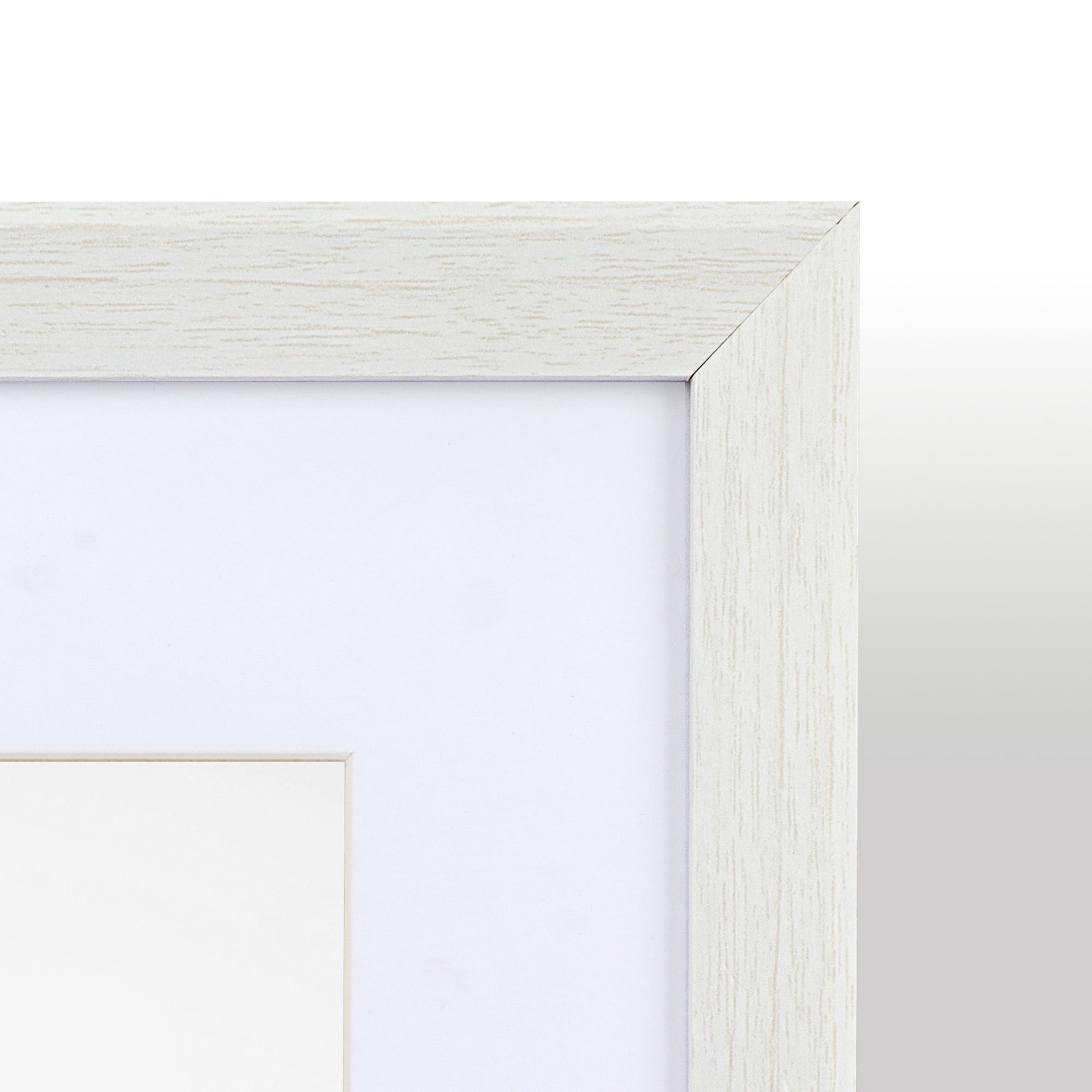 Scholartree 5 PACK 8x10 Wooden Picture Frames, 8x10 Matted to 5x7 Tabletop Picture Frame, White