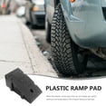 thumbnail image 3 of FONDOTIN 1Set Triangle Black Plastic Threshold Doorway Ramp for Car Owners 44.0x24.0x19.0in, 3 of 6