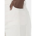 thumbnail image 4 of Time and Tru Women's Cropped Wide Leg Jeans, 26" Inseam, Sizes 2-20, 4 of 5