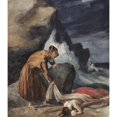 thumbnail image 2 of Théodore Géricault 12x14 Gold Ornate Wood Frame and Double Matted Museum Art Print Titled - The Tempest (1811-1823), 2 of 4