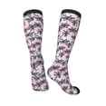 thumbnail image 4 of Fotbe Tropics Palm Trees print Women's Men's Novelty Crew Socks Cotton Socks Knee High Socks for Walking,Running,Nurses,Pregnancy, 4 of 9