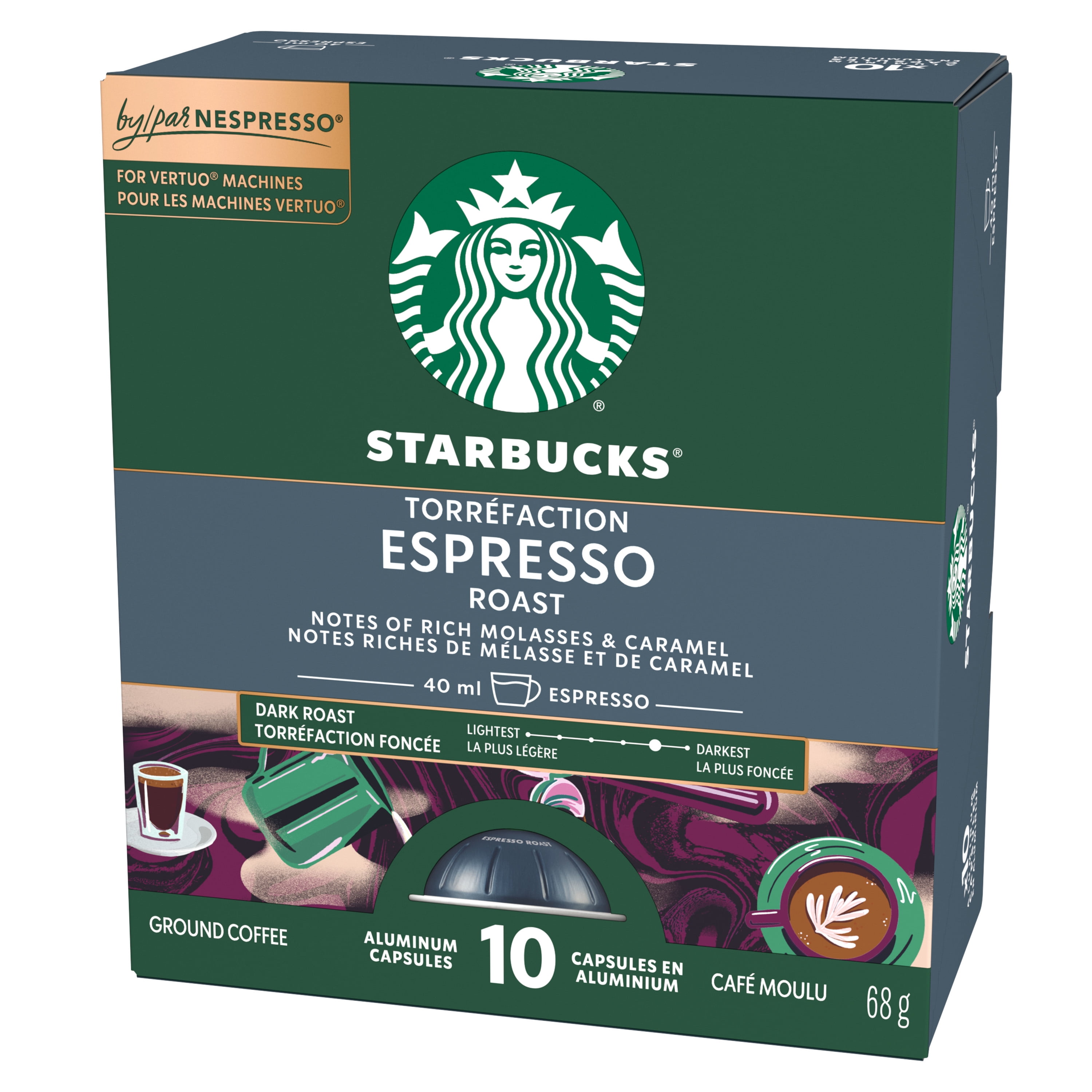 STARBUCKS Espresso Roast For Nespresso Vertuo