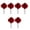 Claret, variant on Luxury Wedding Hair Accessory Fabric Rose Clip For Bride Friend Doings
