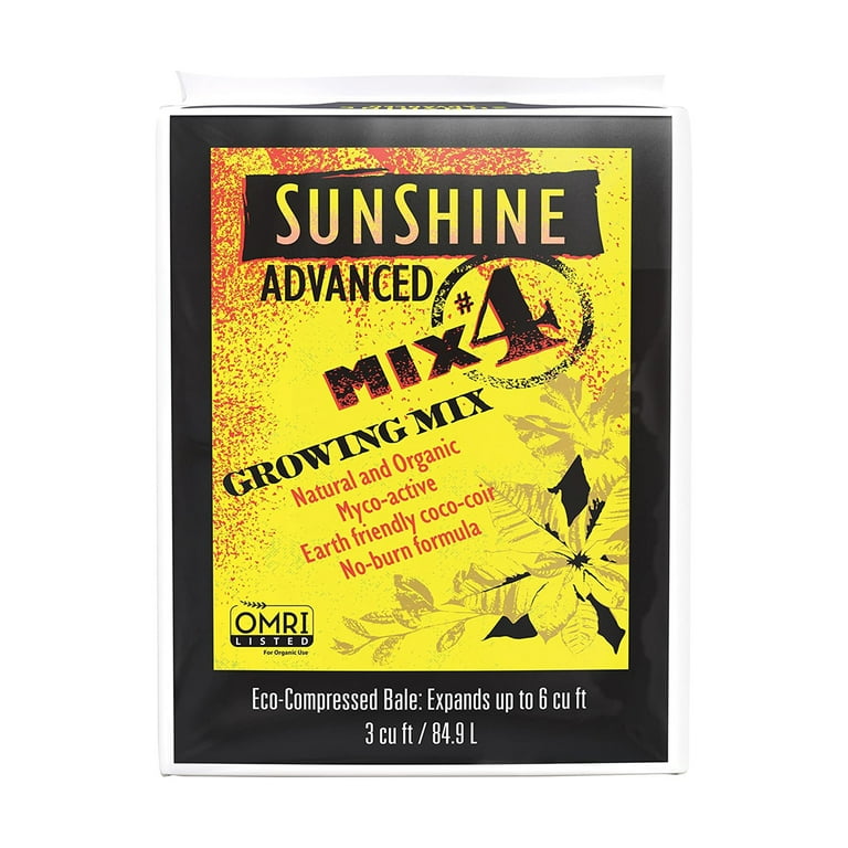 SunGro Horticulture Sunshine Advanced Mix #4, Organic Coconut Soil