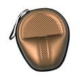 thumbnail image 3 of Estuche de auriculares estuche de viaje con cremallera suave de protección de la bolsa ligera cubierta de auriculares bolsita de almacenamiento dura Color caqui, 3 of 8