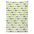 thumbnail image 3 of Ambesonne Animal Tablecloth Rectangular Table Cover, Crocodile Funny Faces, 60"x90", Yellow Green Teal, 3 of 4