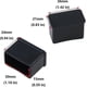 thumbnail image 3 of 12 Pack 15 X 30 Mm Black Rectangular Rubber Felt Table Or Chair Leg Protector Caps YVE, 3 of 5