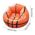 thumbnail image 3 of Rewenti Outdoor Inflatable Bag Sofa Portable Inflatable Chair Sofa Trekking and Leisure Inflatable Soccer Ball Printed Sofa, 3 of 6