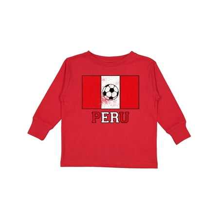

Inktastic Peruvian Soccer Gift Toddler Boy or Toddler Girl Long Sleeve T-Shirt