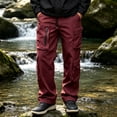 thumbnail image 7 of COSFO Tactical Mens Cargo Pant Waterproof 6 Pockets Hiking Pants Work Relaxed Fit Drawstring Straight Leg Solid Men Pants, 7 of 7