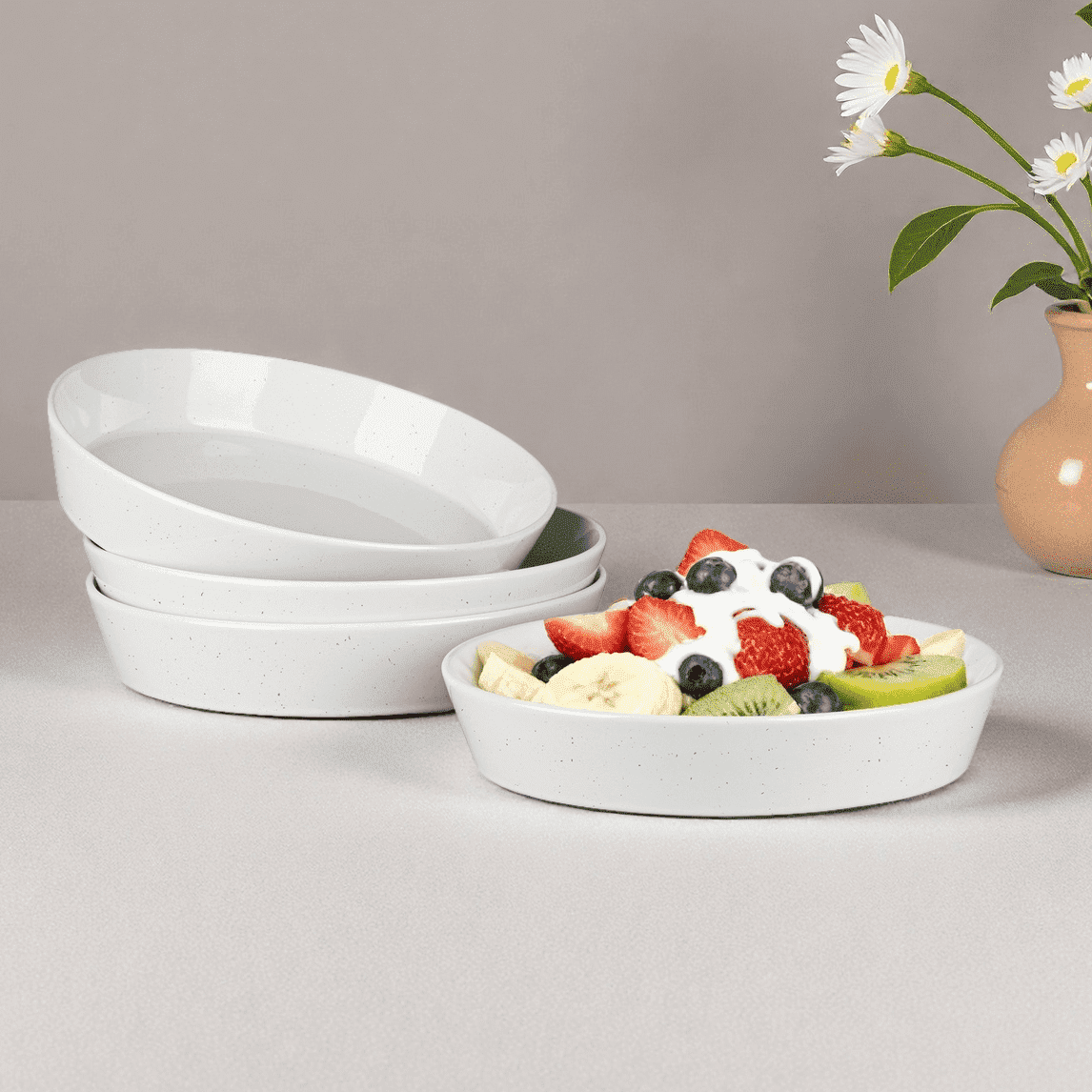 Corelleジャストホワイトパスタボウル Corelle, Pasta Bowls, 20-oz, Set of 6 Winter Frost White - Walmart.com