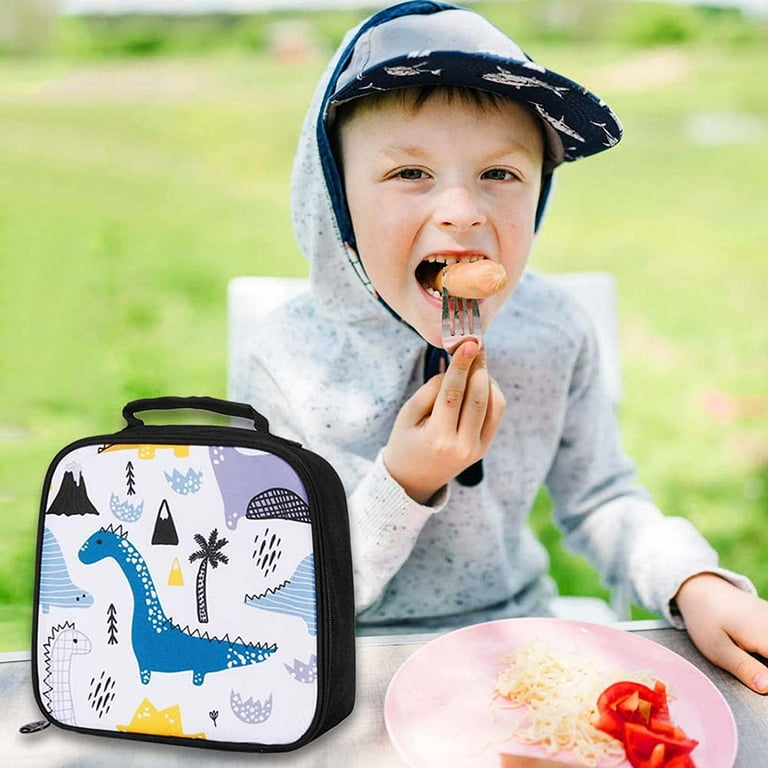 Pottery barn Dinosaur LUNCH BOX + ICE Bag school boy PRE K DINO holiday  GIFT boy
