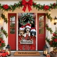 thumbnail image 5 of Japceit Large Christmas Door Cover, 35x71 Inch Holiday Entrance Curtain Panel, Festive Door and Wall Decoration for Party, Home, Seasonal Display Background, 5 of 6