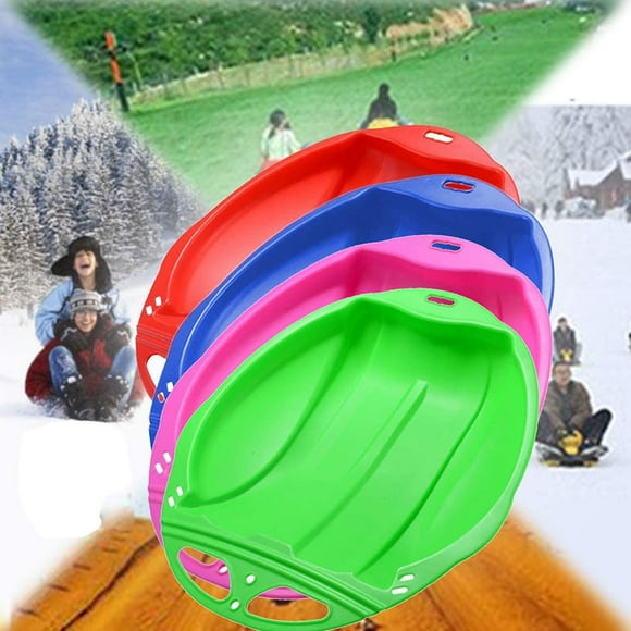 Snow Sled Toy Kids and Adult  Sand Slider Disc Ski Pad Board