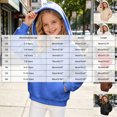 thumbnail image 3 of xaweyi Toddler GirlsSolid Color Cotton Pullover Hooded Sweatshirts Long Sleeve Casual Tops Fit Size 9-10 Years, 3 of 6