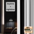 thumbnail image 3 of Black Grey Stripes Blackout Curtains for Bedroom/Living Room, Pinch Pleated Black Out Curtains, White Striped Vertical Modern Geometric Room Darkening Window Drapes with Hooks 2 Panels, 59"x70", 3 of 8