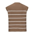 thumbnail image 5 of Posijego Womens Striped Tank Tops Cap Sleeve Knit Tops Summer Lightweight Sleeveless Sweater Tanks, 5 of 7