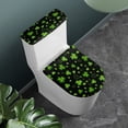 thumbnail image 2 of HELLHERO Pack of 2 Toilet Top Cover for Modern Bathrooms Heart-Shaped Clover Pattern Soft Toilet Lid Cover and Toilet Tank Lid Cover Adjustable, 2 of 8