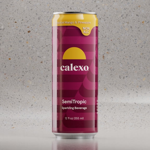 Calexo SemiTropic Non Alcoholic Sparkling Mocktail 12 oz. 4pk Box 0.0% ABV